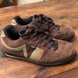 Vintage Retro VANS sneakers chocolate brown sz 8
